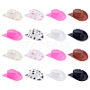 48Pcs 8 Styles Mini Cowboy Hat Plastic Accessories FIND-PH0027-03-6