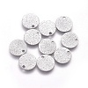 Non-Tarnish 304 Stainless Steel Charms STAS-E455-02P-10mm-2