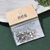SHEGRACE Brass Cube Stud Earring Findings XGR0106P-121P-6