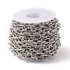 Tarnish Resistant 304 Stainless Steel Twist Oval Link Chains CHS-E022-01P-2