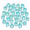 Transparent Spray Painted Glass Beads GLAA-T016-04A-1
