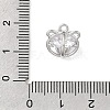 Brass Micro Pave Clear Cubic Zirconia Charms KK-N290-13P-3