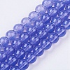 Baking Painted Glass Beads Strands X-DGLA-Q023-6mm-DB44-1