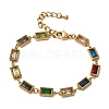 304 Stainless Steel Link Chain Bracelets for Women BJEW-A093-01C-G-4