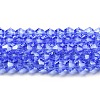 Transparent Electroplate Glass Beads Strands EGLA-A039-T3mm-A07-1