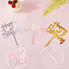 3 Sets 3 Colors Acrylic Cake Toppers Decorations DIY-SP0003-28-5