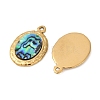304 Stainless Steel Natural Paua Shell Pendants STAS-L288-04G-01-2
