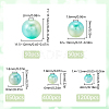 1830Pcs 5 Styles ABS Plastic Imitation Pearl Beads MACR-SP0001-03C-2