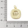 Rack Plating Brass Micro Pave Clear Cubic Zirconia Pendants KK-E102-33G-W-3
