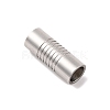 Tarnish Resistant 304 Stainless Steel Magnetic Clasps with Glue-in Ends STAS-E006-40-2