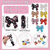 7Pcs 7 Colors Polymer Clay with Rhinestone Beads CLAY-GA0001-05-2