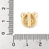 Brass Micro Pave Cubic Zirconia Slide Charms ZIRC-I068-04G-A-3