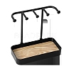 PP Necklace Display Stands with Wooden Tray PW-WG356B9-02-4
