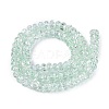 Crackle Transparent Glass Beads Strands GLAA-N069-02A-04-2