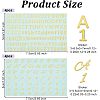8Pcs 2 Styles Brass Self-Adhesive Picture Stickers STIC-OC0001-02-2