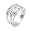 Brass Finger Rings for Women RJEW-K261-07B-P-4