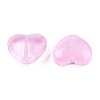 Transparent Spray Painted Glass Beads GLAA-N035-030-C09-3
