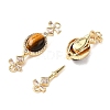 Brass Micro Pave Clear Cubic Zirconia Box Clasps KK-G505-39G-2