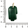 Synthetic Malachite Carved Pendants GG-CBA5963-01B-NH-3