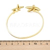 Marine Organism Brass Cuff Bangles for Women BJEW-D368-03D-G-5