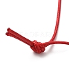 Zinc Alloy Rose Flower Pendant Necklace with Leather Cords NJEW-D044-01P-2