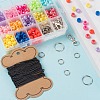 1 Box 13 Colors 325Pcs Plastic Barrel Beads DIY-LS0003-02-5