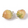Handmade Epoxy Resin Flower Pendants X-KY-S163-103E-3