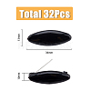 SUPERFINDINGS 4 Box 4 Colors Plastic Blank Oval Scarf Safety Pins FIND-FH0006-55-2
