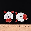 Christmas Theme Printing Acrylic Pendants BACR-N002-01M-4