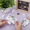 20Pcs Pine Wood Name Card Holder DJEW-AR0001-17-3