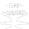 Polyester Waist Chain Belts and Headbands with Imitation Pearl DIY-WH0308-150A-1