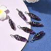 Natural Amethyst Double Terminated Pointed Pendants G-J062-02P-5