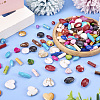 100G Opaque Imitation Gemstone Acrylic Beads MACR-TA0001-53-5