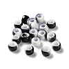 Spray Painted ABS Plastic European Beads KY-G033-02A-01-1