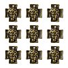 Tibetan Style Alloy Cross with Jesus Alloy Pendants for Easter Jewelry LS-K0P62071-2