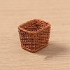 Resin Bamboo Rattan Miniature Basket Ornaments LS-PW-WG81F97-12-1