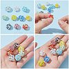 10Pcs 10 Colors Handmade Lampwork Beads LAMP-AR0001-43-4