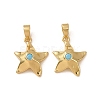 Brass Micro Pave Light Sky Blue Cubic Zirconia Pendants CU-CBADD64-06G-1