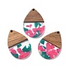 Resin and Walnut Pendants FIND-R051-15D-1