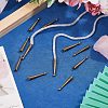 12Pcs Zinc Alloy Cord End FIND-CA0011-78AB-5