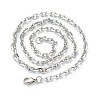 Non-Tarnish 304 Stainless Steel Cable Chain Necklaces LS-NJEW-I248-23P-2