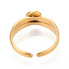 304 Stainless Steel Cuff Ring Components STAS-T066-14G-3