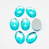 Acrylic Rhinestone Flat Back Cabochons GACR-Q011-30x40-04-1