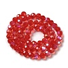 Electroplate Transparent Glass Beads Strands EGLA-A035-T8mm-L01-2