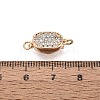 Brass Micro Pave Clear Cubic Zirconia Box Clasps KK-Q074-04G-4