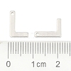 Tarnish Resistant 304 Stainless Steel Letter Charms LS-STAS-O072-L-3