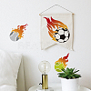 4Pcs 4 Styles Sport Ball PET Hollow Out Drawing Painting Stencils DIY-MA0004-14-7