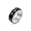 Rotatable 304 Stainless Steel Finger Rings FS-WGF1F3F-03-2