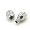 Brass Screw Clasps KK-E365-P-3