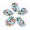 Printed Natural Cowrie Shell Beads X-SSHEL-R047-01-C01-2